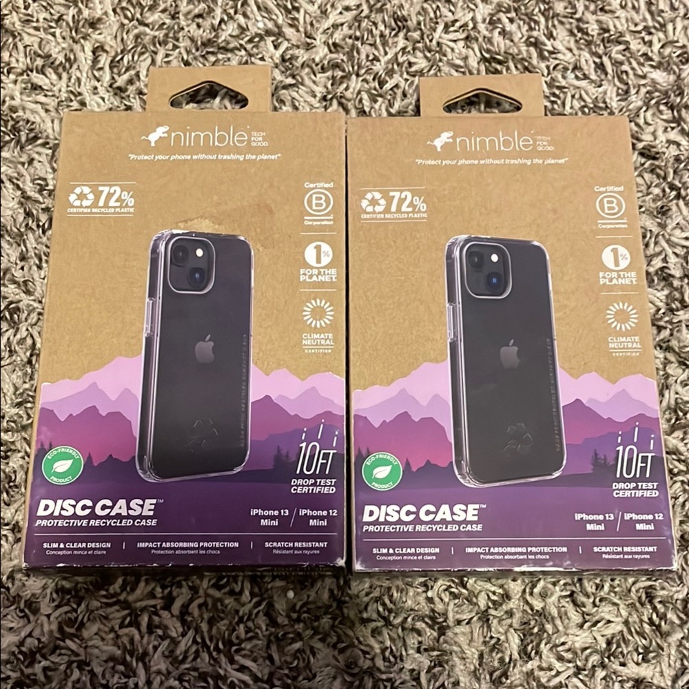 Disc Case for iPhone 13/12 Mini - Black